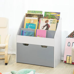 Simpletrade Boekenkast - Boekenrek - Voor kinderen - 3 compartimenten - 63x70x30 cm