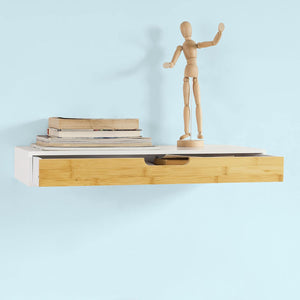 Väggskåp - Byrå - Låda - Väggdekoration - Bambu - 40x24,5x8 cm